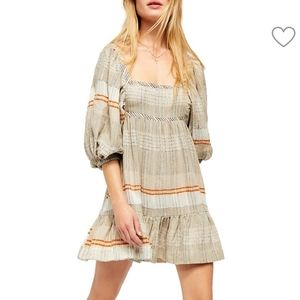 Free People Cozy Stripe Mini Dress